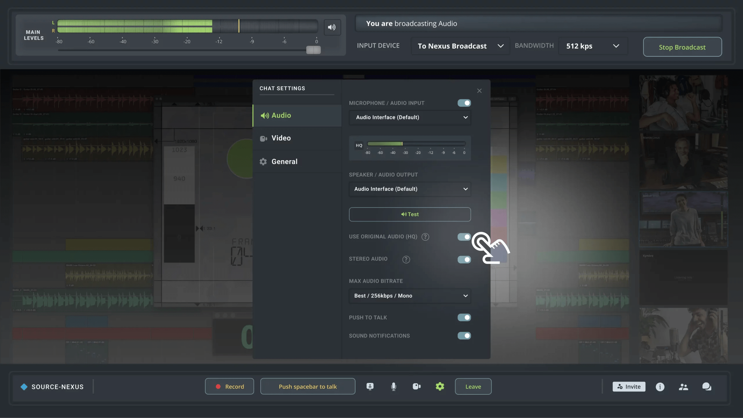 Source-Nexus Gateway Eliminates Feedback